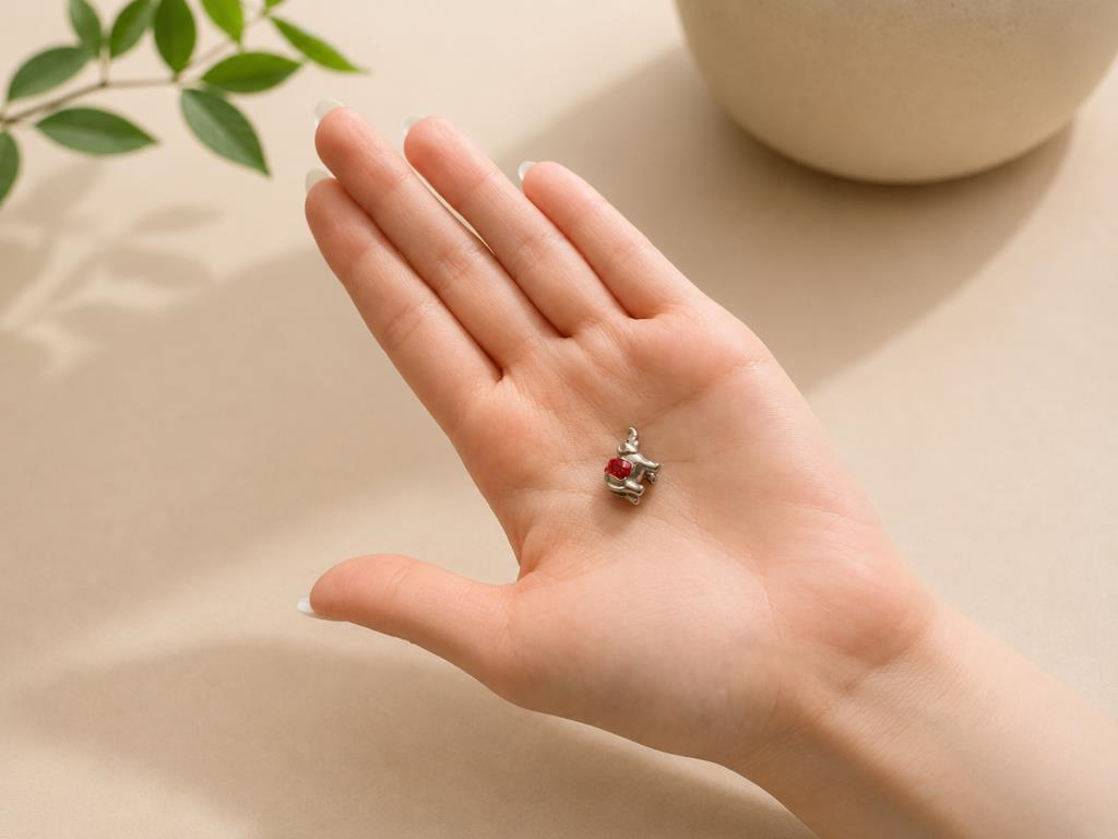  Kırmızı Fil Charm Boncuk Kadın Bileklik Aparatı Modern Şık Tasarım
