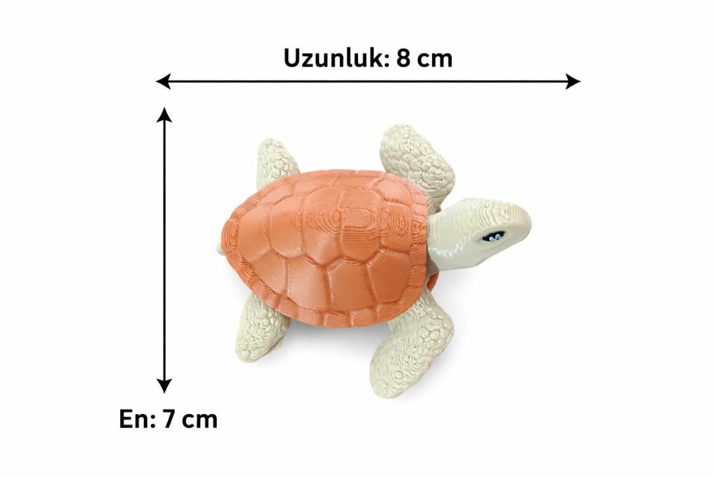 2’li Sevimli Kaplumbağa Biblo Seti – Dekoratif Obje – 8x7 cm Mini Masa & Çocuk Odası