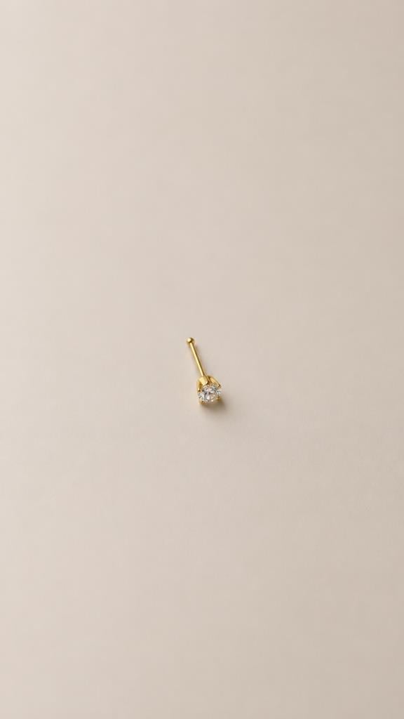 925 Ayar Gümüş Piercing Küpe Unisex Kare Zirkon Taşlı Mini Tragus Helix Minimal Tasarım 