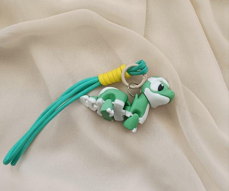 Anahtarlık Çanta Süsü 3D Dinozor Oynar Eklem Oyuncak Yılbaşı Hediye 