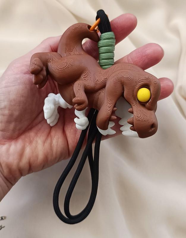 Anahtarlık Çanta Süsü 3D Dinozor T-Rex İskelet Oyuncak Yılbaşı Doğum Günü Hediye 