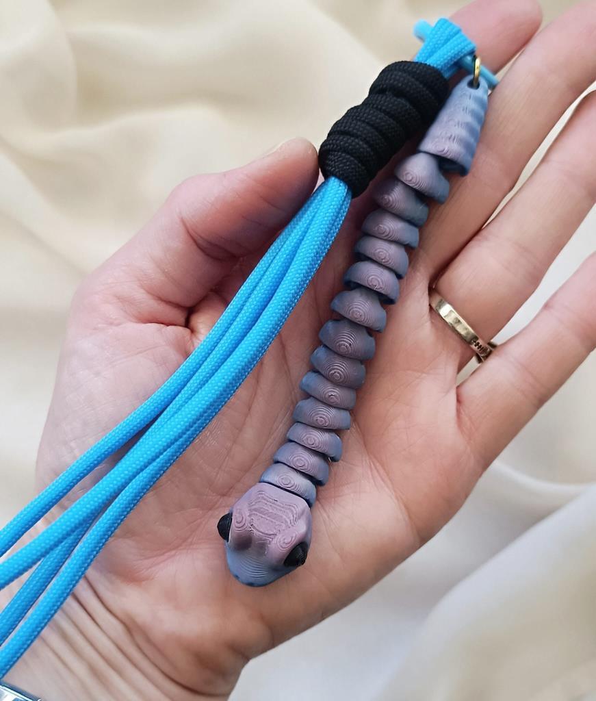 Anahtarlık Çanta Süsü 3D Yılan Snake Oynar Eklem Oyuncak Yılbaşı Doğum Günü Hediye 