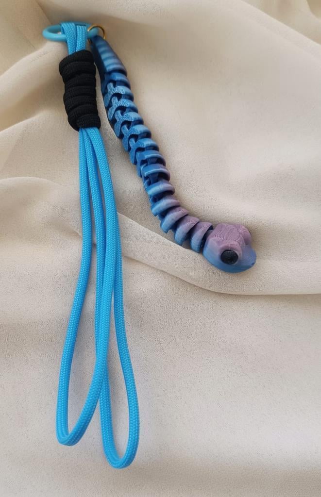 Anahtarlık Çanta Süsü 3D Yılan Snake Oynar Eklem Oyuncak Yılbaşı Doğum Günü Hediye 