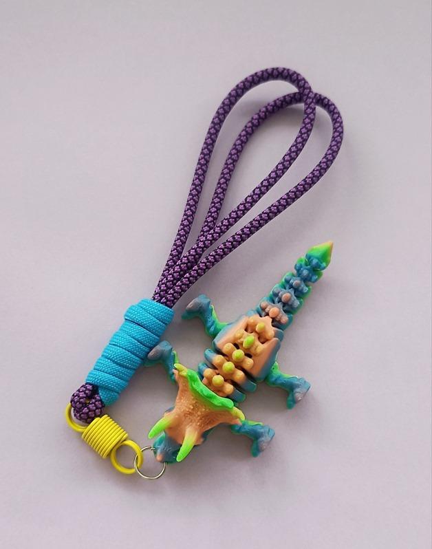 Anahtarlık Çanta Süsü Dragon Dinozor Rainbow Multicolor Oynar Eklem Oyuncak Yılbaşı Doğum Günü Hediye 