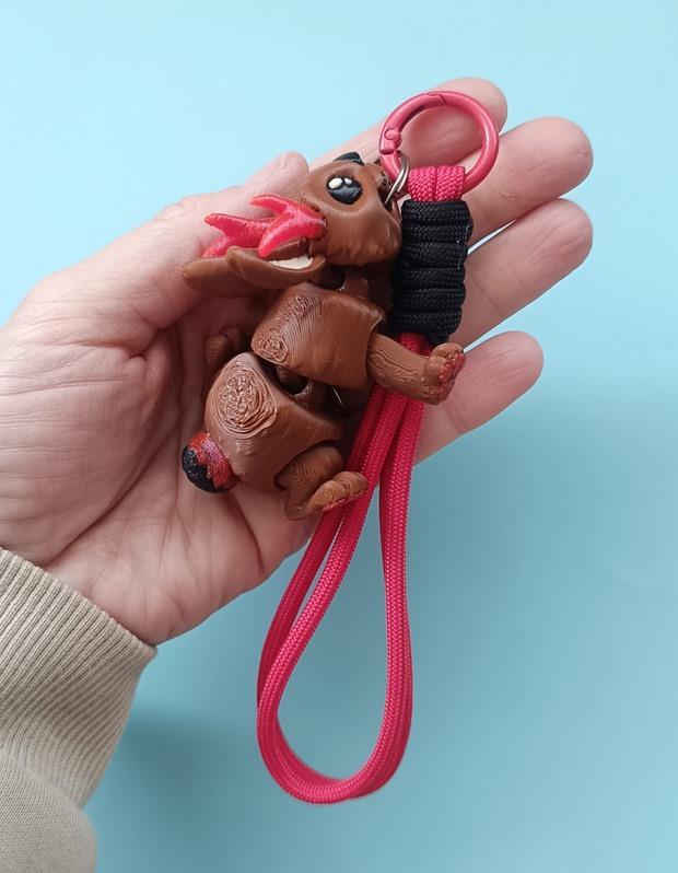 Anahtarlık Çanta Süsü Jackalope Antilop Boynuzlu Tavşan Oynar Eklem Oyuncak Yılbaşı Doğum Günü Hediye 