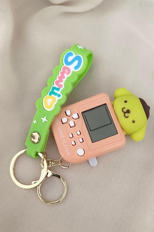 Anahtarlık Sanrio Pompompurin Mini Game Tetris Oyun Konsol Anahtarlık