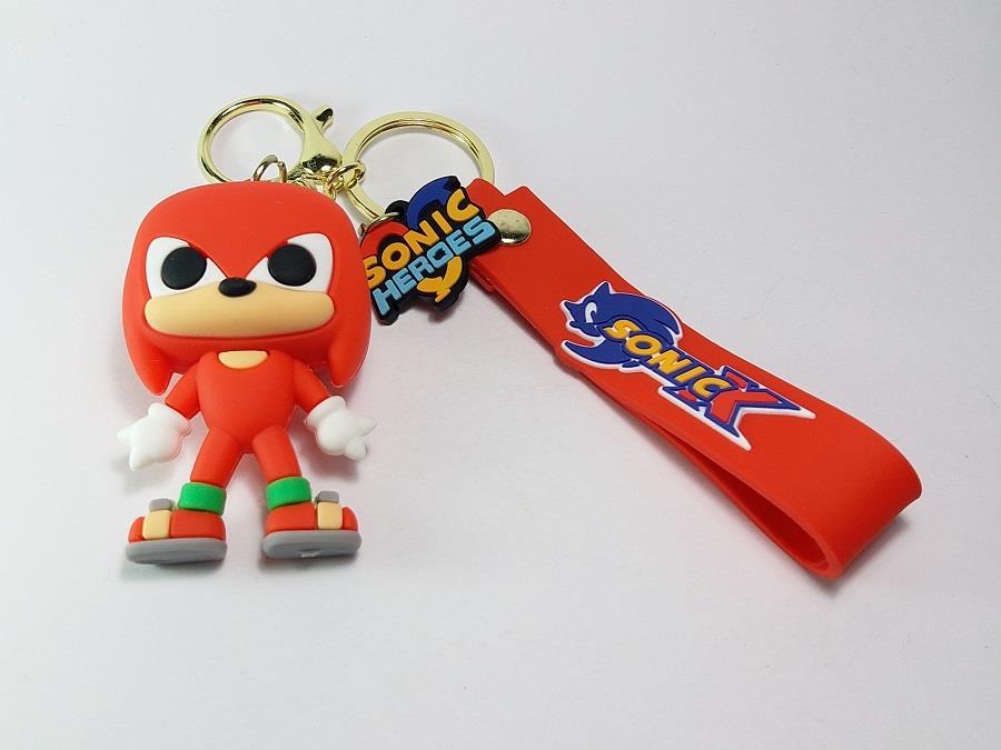 Anahtarlık Silikon Sonic Ekidne Knuckles Çizgi Film Karakter Figür Oyuncak 
