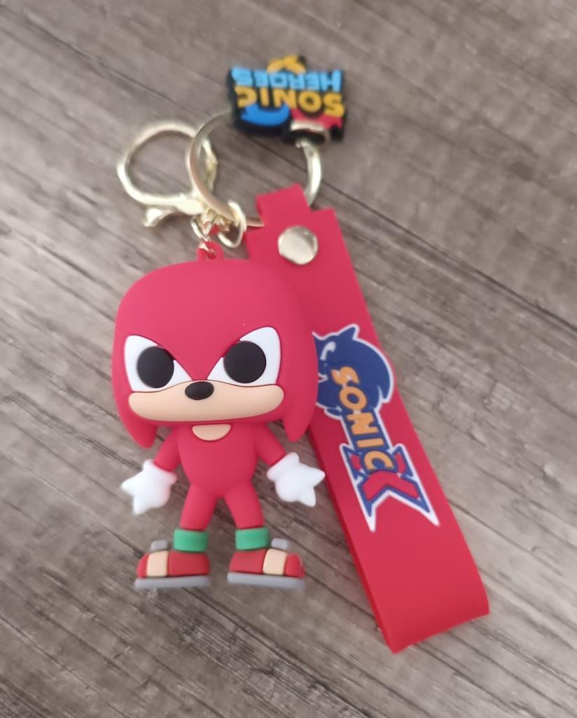 Anahtarlık Silikon Sonic Ekidne Knuckles Çizgi Film Karakter Figür Oyuncak 