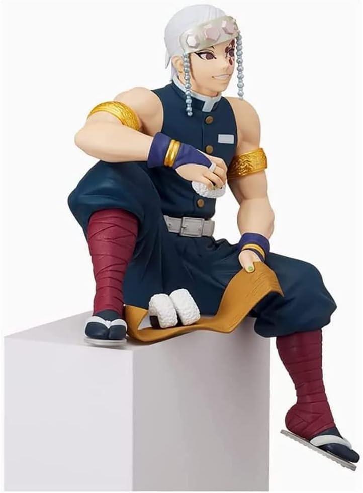 Anime Demon Slayer Tengen Uzui 17 cm Oturan Karakter Figür Oyuncak Biblo 