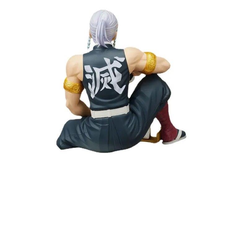 Anime Demon Slayer Tengen Uzui 17 cm Oturan Karakter Figür Oyuncak Biblo 