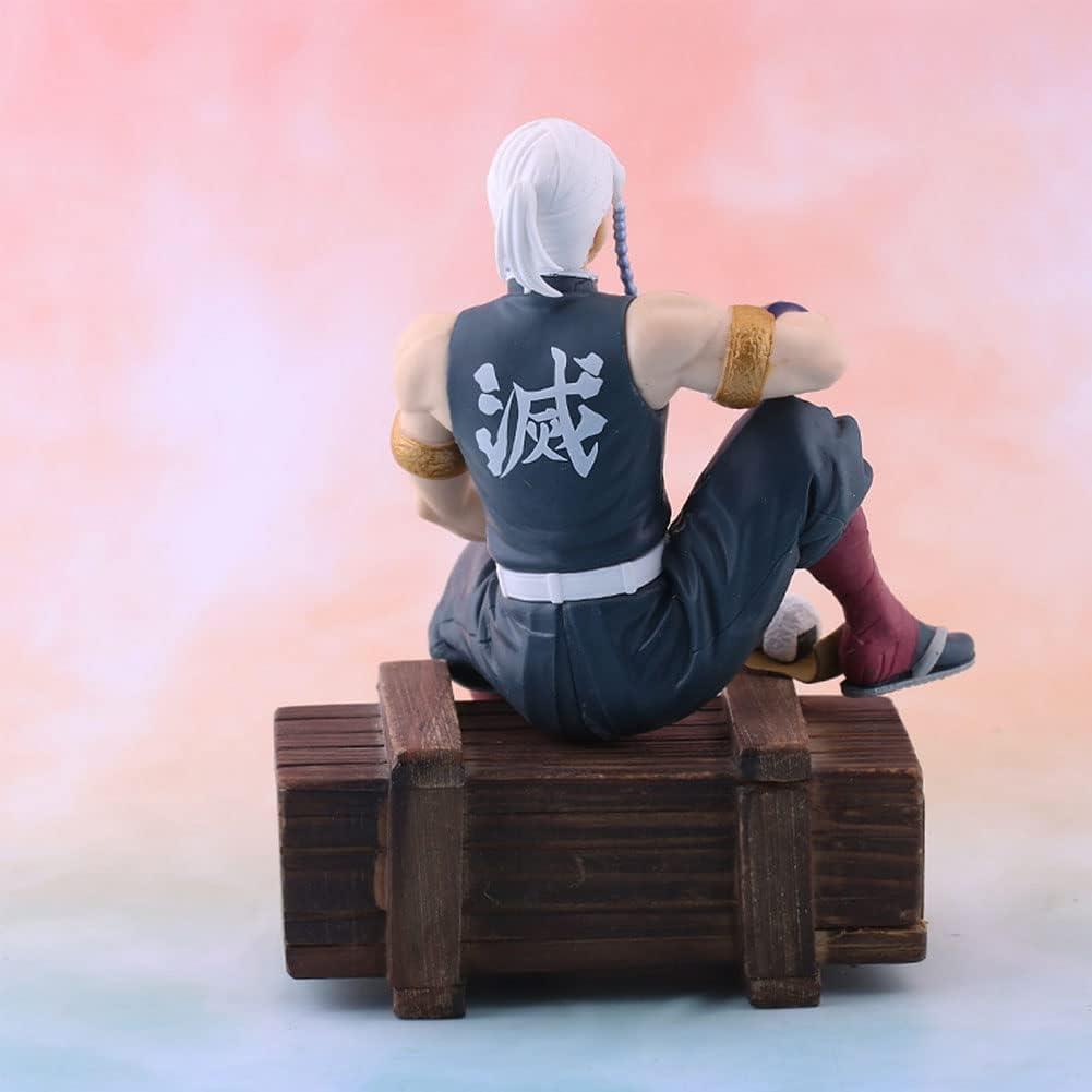 Anime Demon Slayer Tengen Uzui 17 cm Oturan Karakter Figür Oyuncak Biblo 