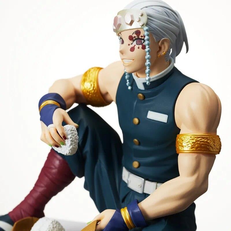 Anime Demon Slayer Tengen Uzui 17 cm Oturan Karakter Figür Oyuncak Biblo 