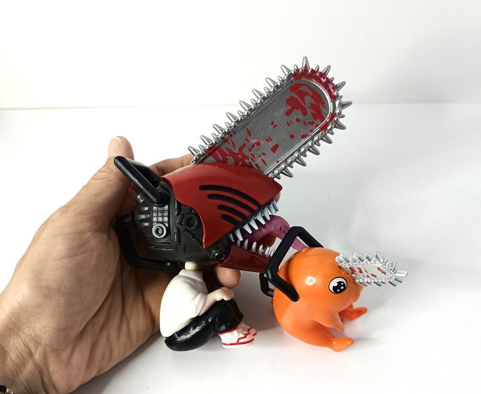 Anime Figür Chainsaw Man Testere Adam Pochita 13 cm Karakter Figür Oyuncak Biblo