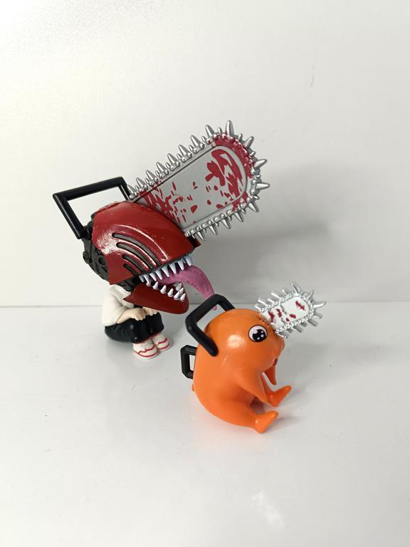 Anime Figür Chainsaw Man Testere Adam Pochita 13 cm Karakter Figür Oyuncak Biblo
