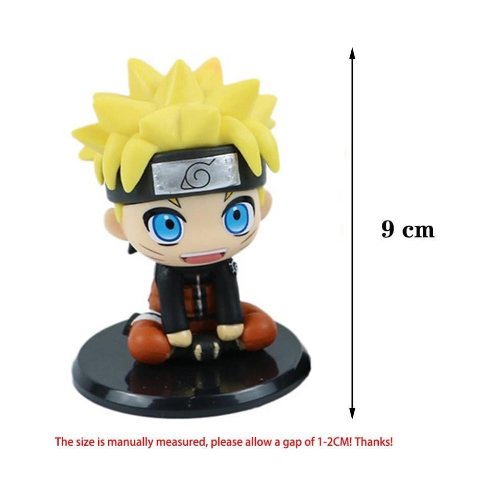 Anime Naruto Uzumaki Oturan Mini Figür Karakter Oyuncak 9cm