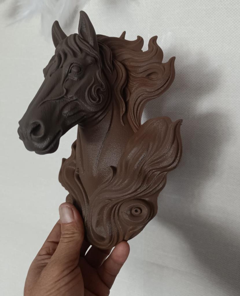 At Başı Duvar Dekoru 24x16 cm – At Figürlü Duvar Süsü Modern Salon Duvar Dekorasyonu At Heykeli