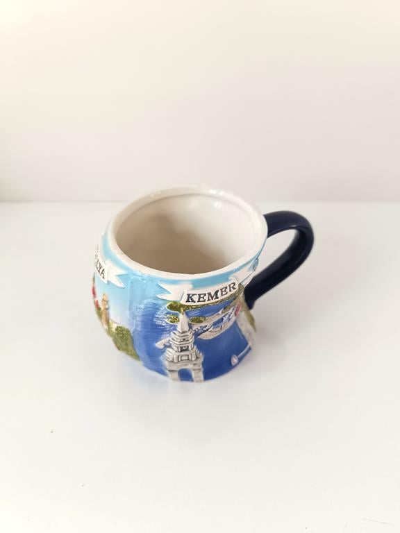 Bardak Kupa Seramik Bira Meşrubat Su Kahve Bardağı 350 ml 