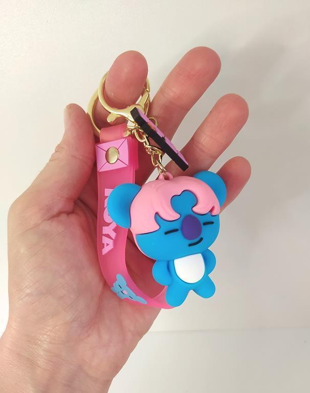 BTS Koya 3 Boyutlu Silikon Anahtarlık Çanta Süsü Oyuncak Aksesuar 
