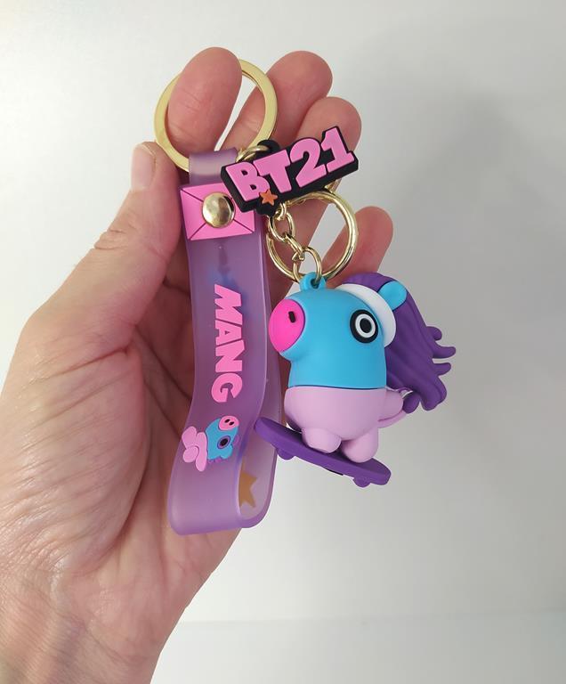 BTS Mang Silikon Anahtarlık Çanta Süsü Oyuncak Araba Süsü