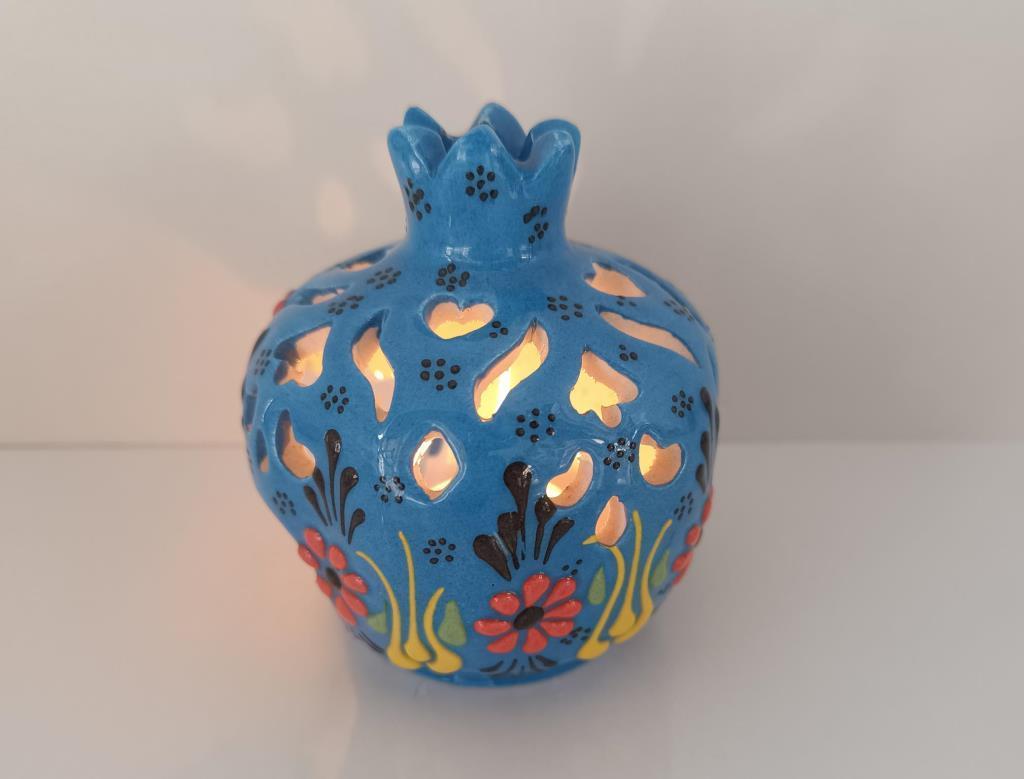 Buhurdanlık  Çini tealight mumluk Mumluk Işık Ev Dekor Masa Özel Gün Hediye 