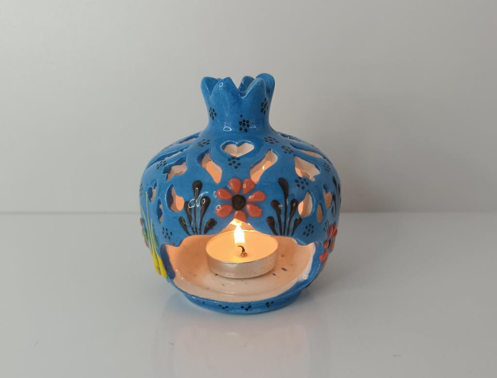 Buhurdanlık  Çini tealight mumluk Mumluk Işık Ev Dekor Masa Özel Gün Hediye 