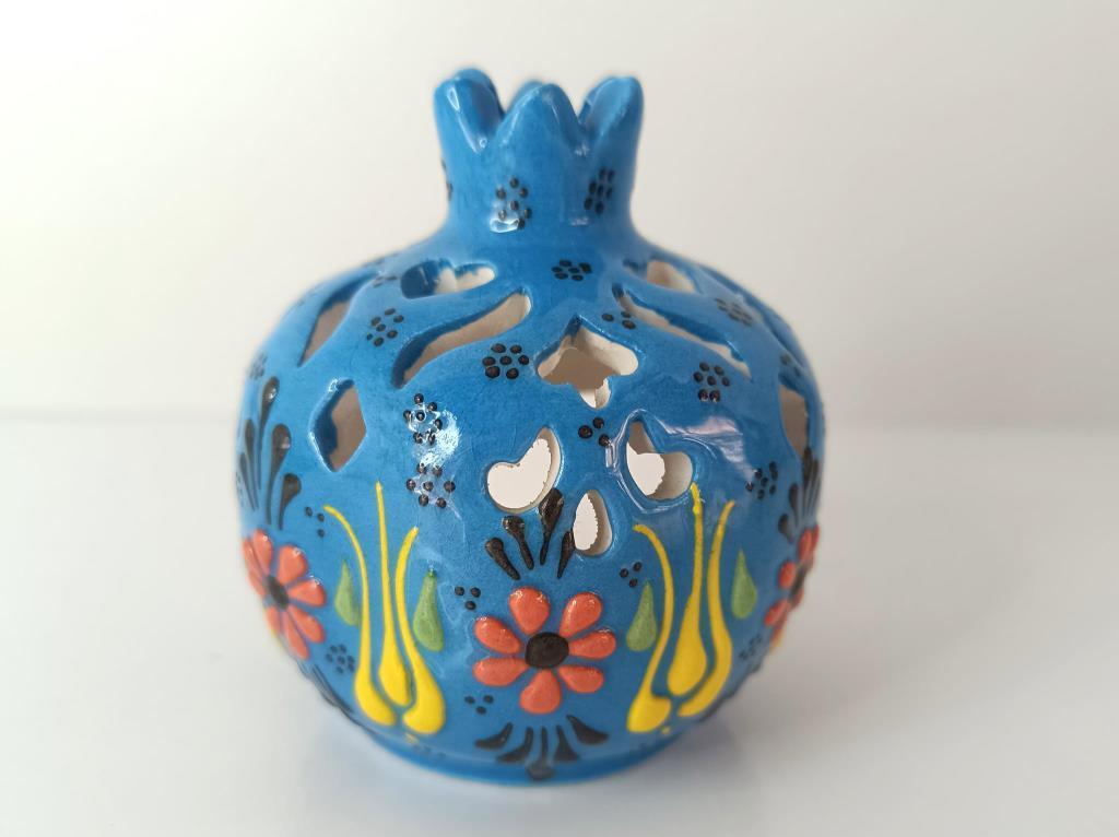 Buhurdanlık  Çini tealight mumluk Mumluk Işık Ev Dekor Masa Özel Gün Hediye 