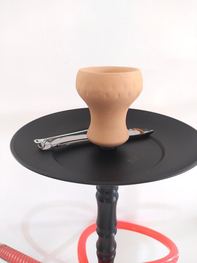 Büyük Boy Kalın Cam Çelik İthal Kilitli Nargile Takımı 9169