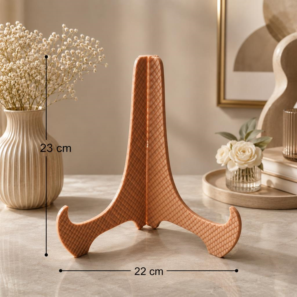 Büyük Boy Tabak Standı 23x22 cm | Dekoratif Tabak Sergileme Standı | Battal Boy Tabaklar İçin | 5.2 mm  