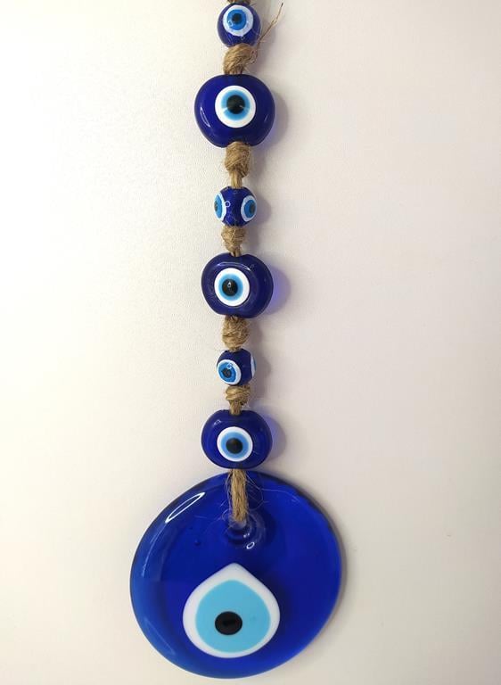 Cam Nazar Kötü Göz Kovucu Hand Made Ağaç Duvar Dekorasyonu Hasır Nazarlık Duvar Ağaç Ev Süsü