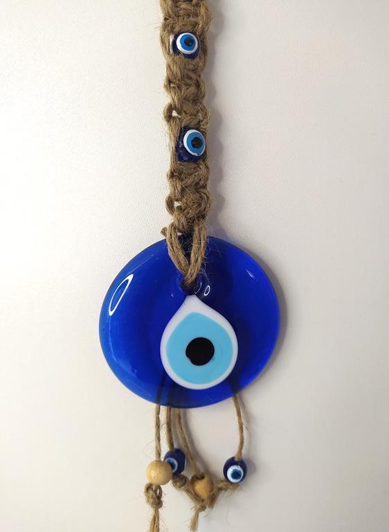 Cam Nazar Kötü Göz Kovucu Hand Made Ağaç Duvar Dekorasyonu Hasır Nazarlık Duvar Ağaç Ev Süsü