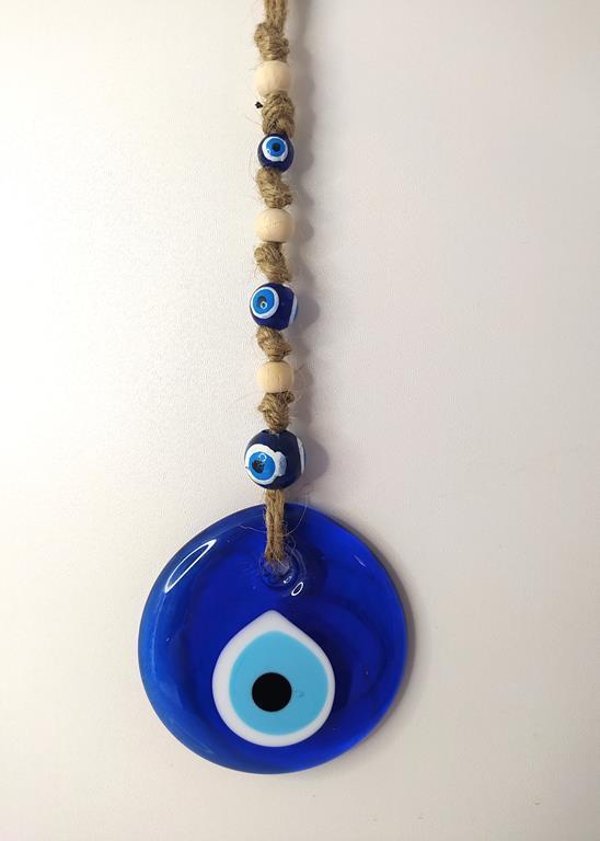 Cam Nazar Kötü Göz Kovucu Hand Made Ağaç Duvar Dekorasyonu Hasır Nazarlık Duvar Ağaç Ev Süsü