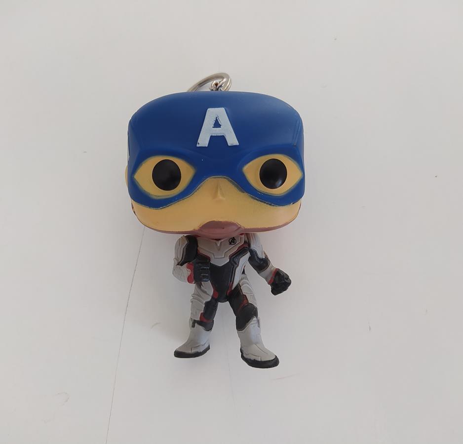 Captain America Pop Figür Anahtarlık Çanta Süsü 9 cm