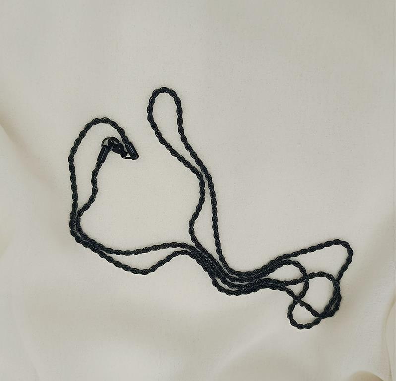 Çelik Siyah Zincir Kolye 316 L Paslanmaz Kolye Unisex Gerdanlık          