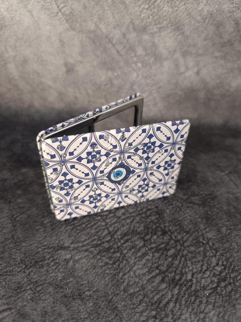 Cep Ayna Kötü Göz Nazar Makyaj Çanta Seyahat Taşınabilir Ayna Kozmetik 