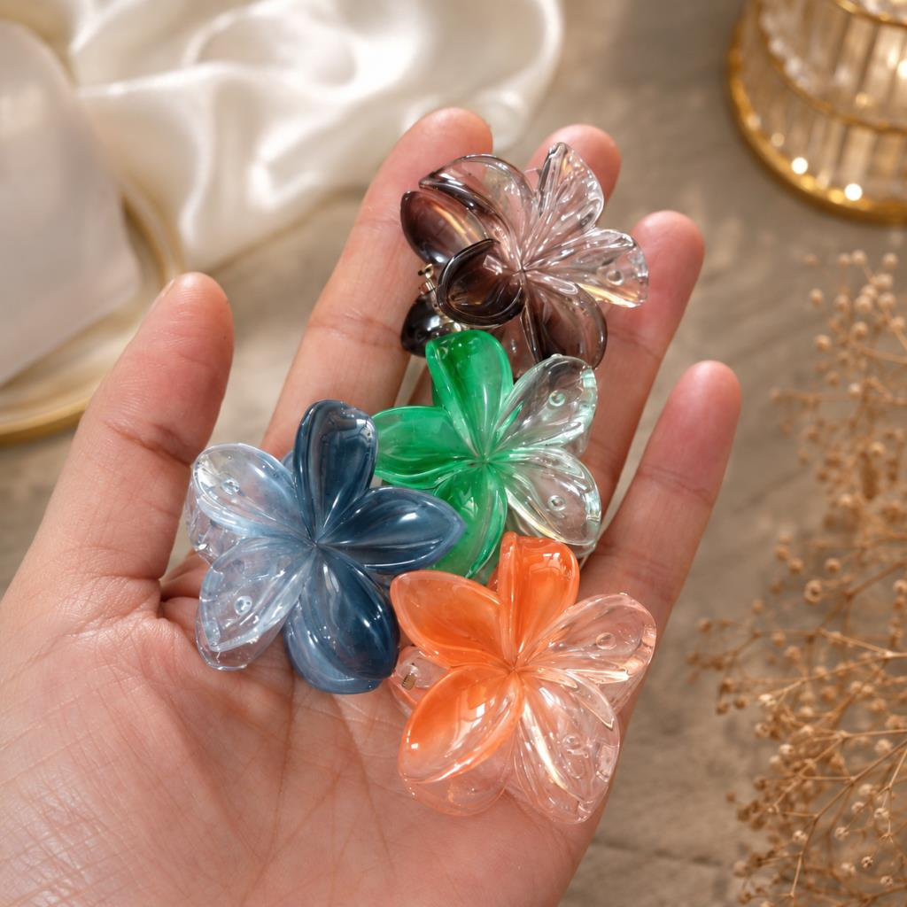 Çiçek Mini Toka A Plus Kalite İthal Premium  Mandal Saç Tokası 4 Cm Kadın Kız Çocuk Saç Aksesuarı 