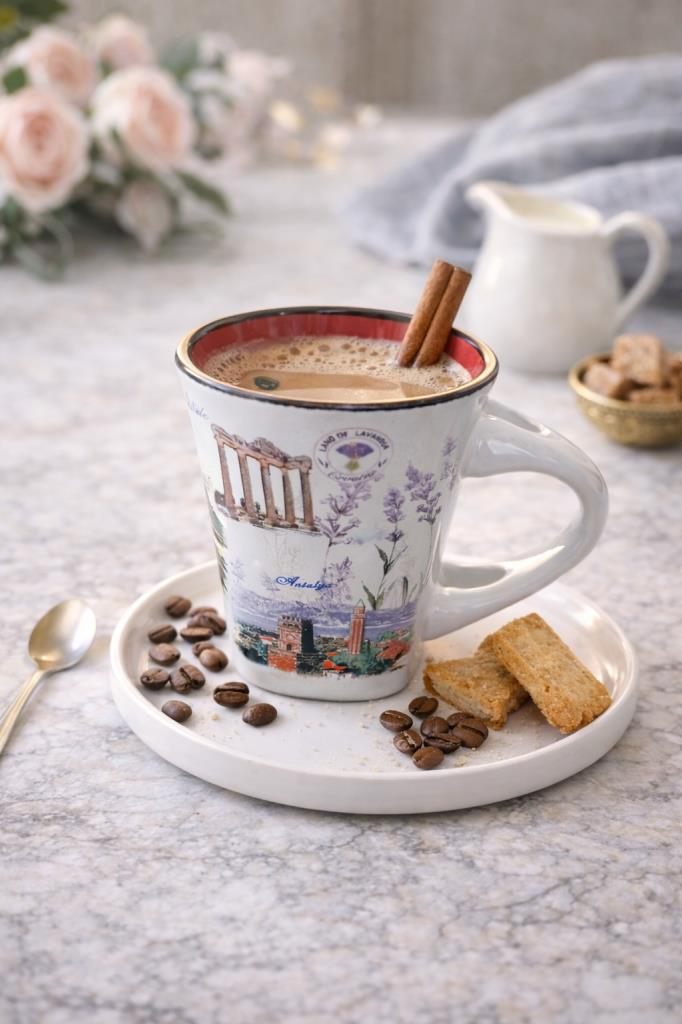 Çok Amaçlı 100 ml Seramik Bardak – Kahve Çay Su Meşrubat Kupası 7 cm x 7 cm