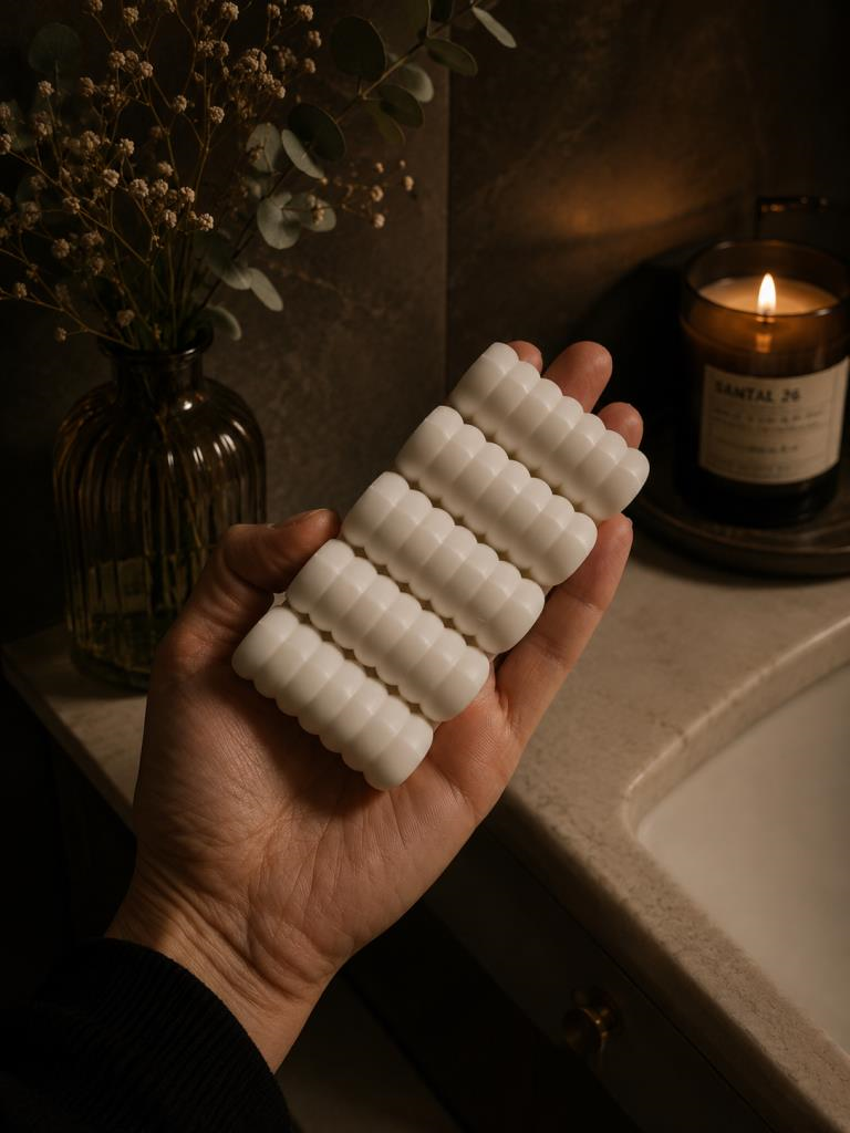 Dekoratif Plastik Sabunluk 10x5 cm | Modern Banyo Sabunluğu | Lavabo Üstü Su Tahliyeli Sabun Standı 