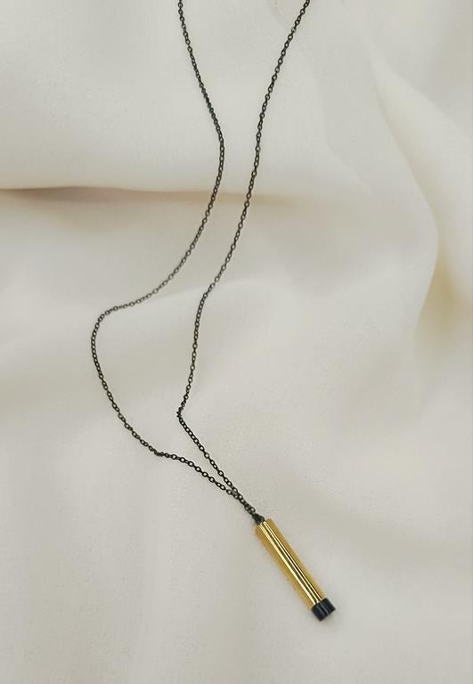 Dilek Kolyesi Çelik 316 L Paslanmaz Silindir Kolye Unisex Not Saklama Zincir     