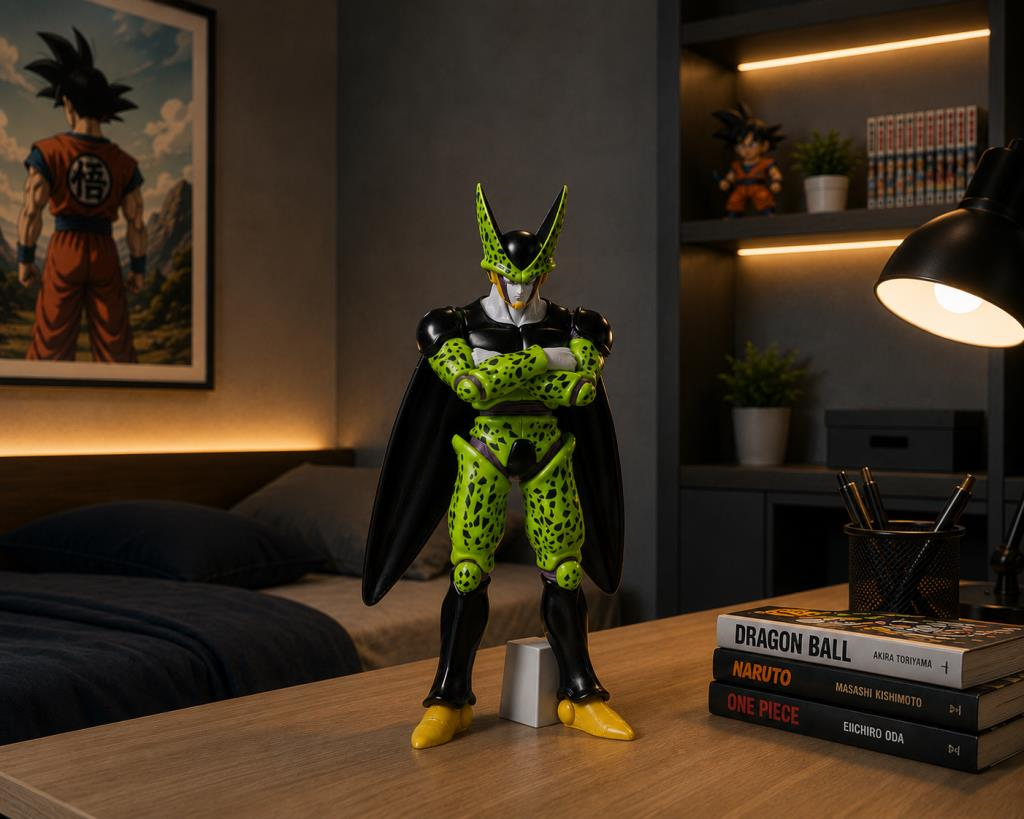 Dragon Ball Z Cell Figür Biblo 32 CM Koleksiyonluk Anime Dekor