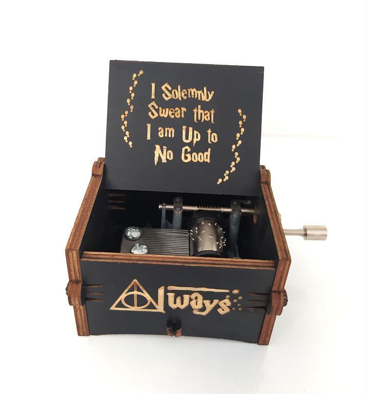 Harry Potter Always Lazer İşlemeli Çevirmeli Mini Müzik Kutusu