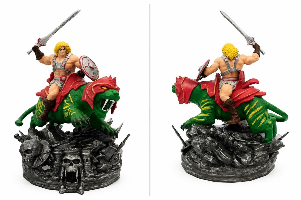 He-Man Atılgan Figürü 17 cm Dekoratif Figür Koleksiyonluk Masaüstü Kitaplık Vitrin Dekoru Nostaljik Hediye