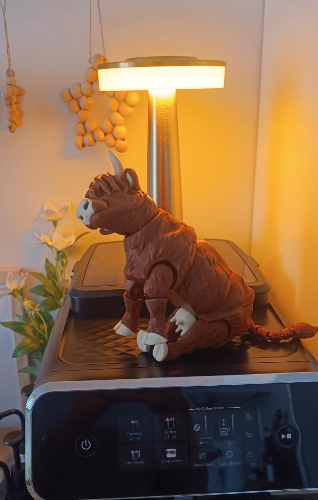 İnek 3D Oynar Eklem Hareketli Büyük Boy Maskot İnek Figür Oyuncak Biblo Yılbaşı Doğum Günü Hediye