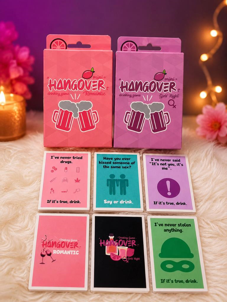 İngilizce Yazılı Eğlenceli Parti Kart Oyunu – Hangover Mini Couples & Friends Party Game 1 Adet  