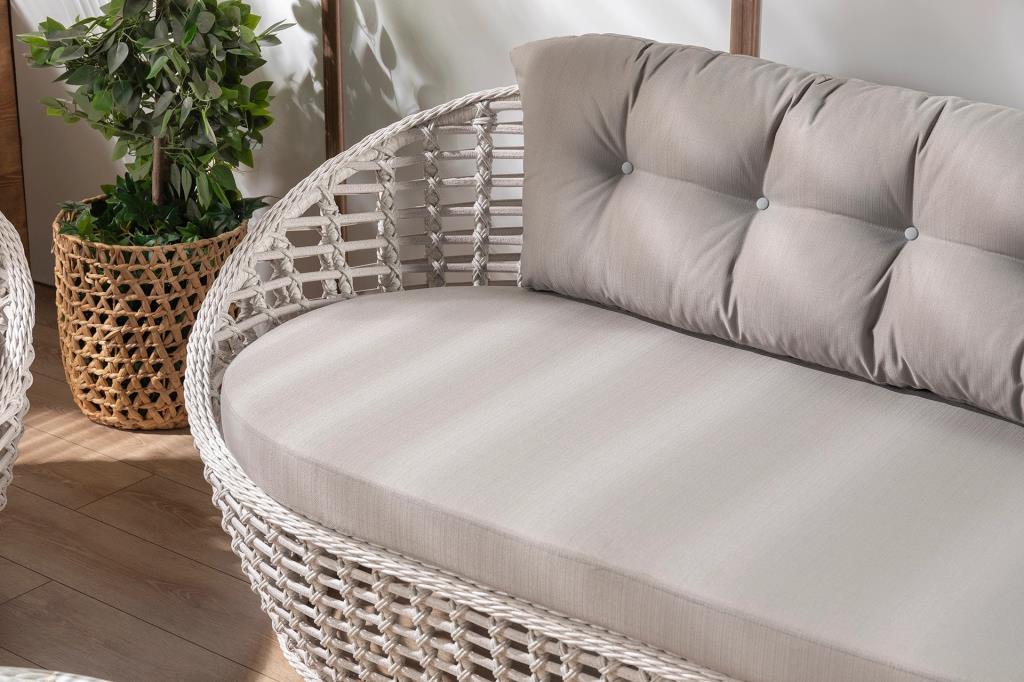 İsabel Rattan Bahçe Takımı A Sınıfı Gri 