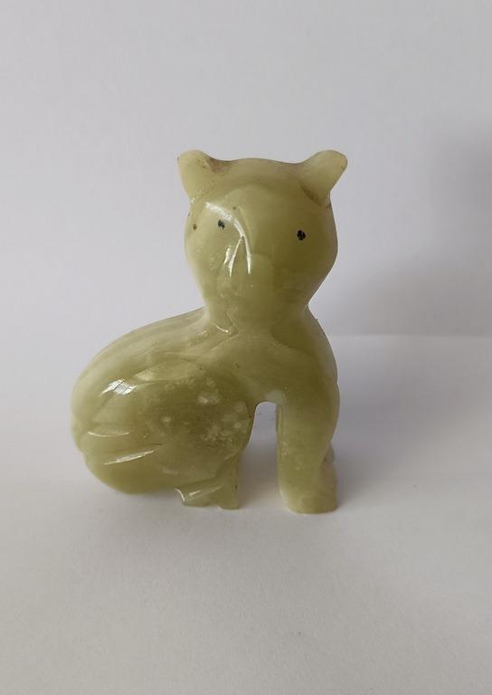 Kedi Oniks Taşı Biblo Mermer Onix Ev Ofis Dekor Masa Süsü 