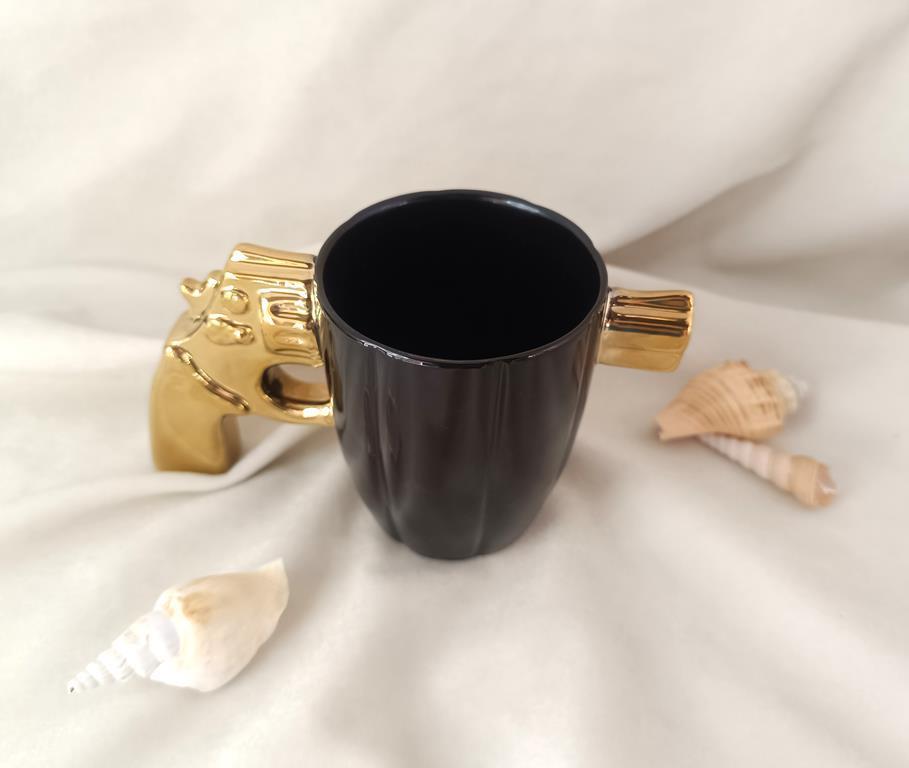 Kupa Fincan Kahve Fincanı 300 ml 3D Tasarım Bardak Çay Su Bardağı  