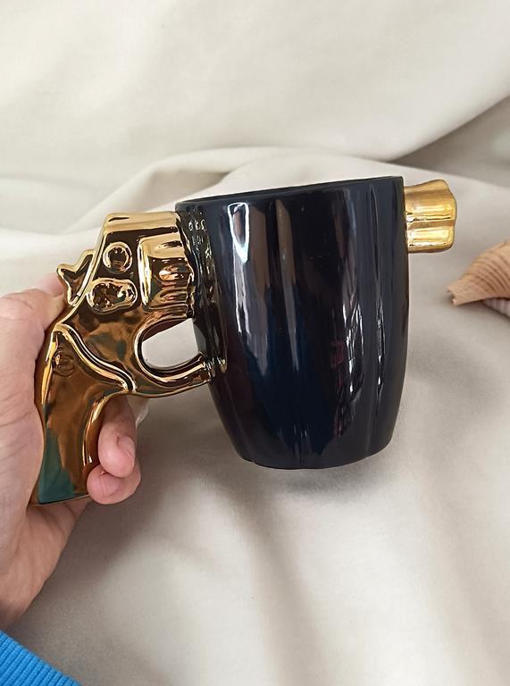 Kupa Fincan Kahve Fincanı 300 ml 3D Tasarım Bardak Çay Su Bardağı  