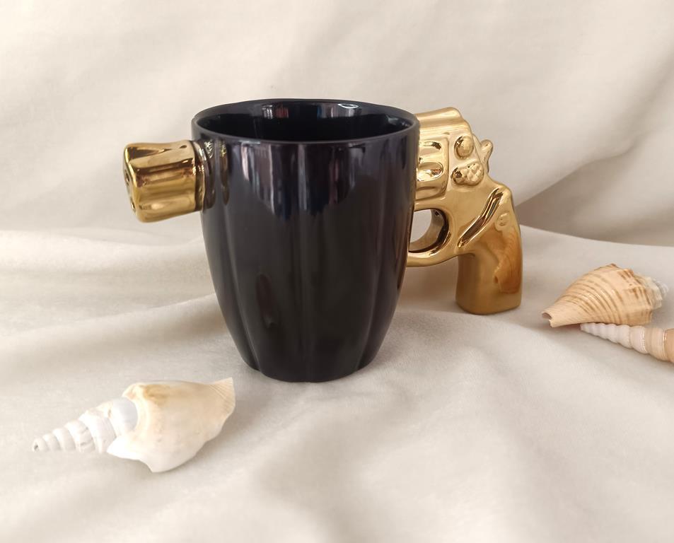 Kupa Fincan Kahve Fincanı 300 ml 3D Tasarım Bardak Çay Su Bardağı  