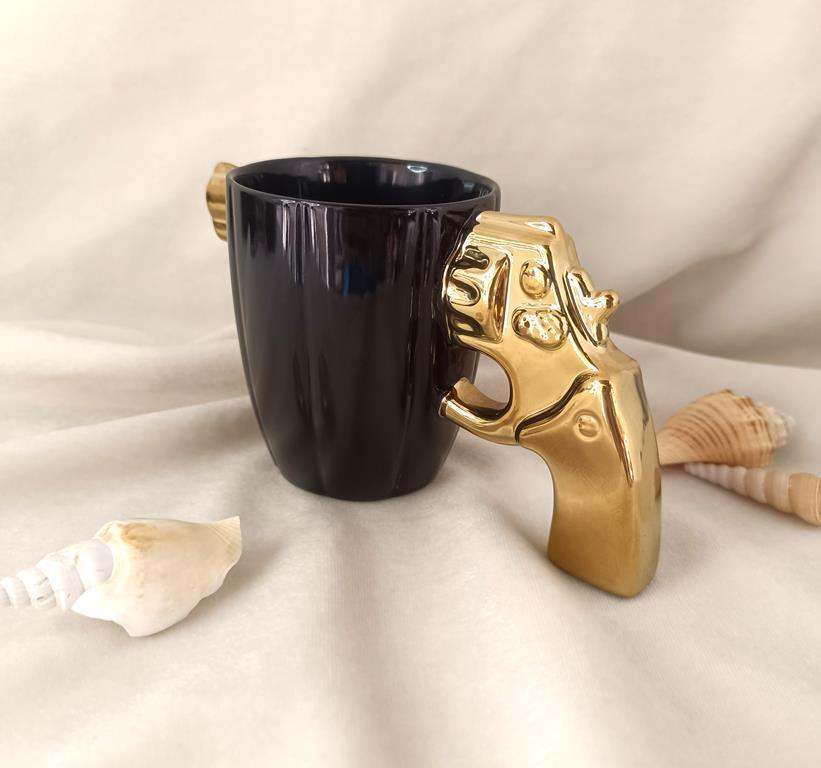Kupa Fincan Kahve Fincanı 300 ml 3D Tasarım Bardak Çay Su Bardağı  