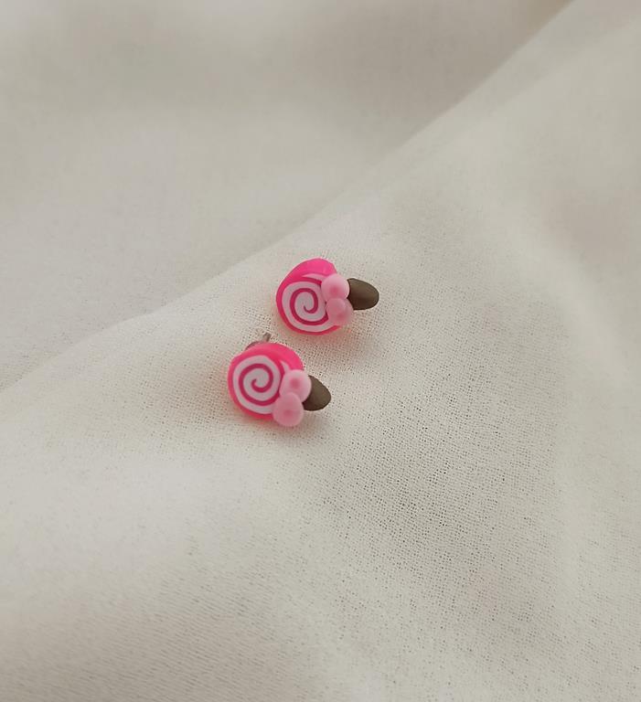 Küpe Lolipop Şeker Küpe Kadın Kız Çocuk Pembe  